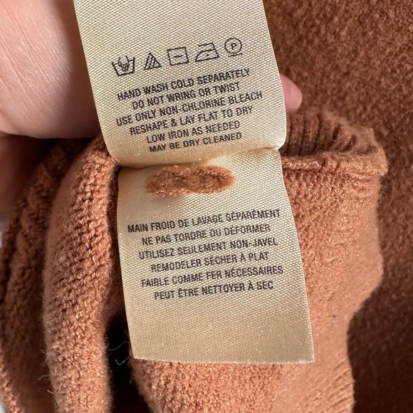 Anthropologie Moth Raspail Boatneck Camel Tan Sweater XS - Picture 8 of 9